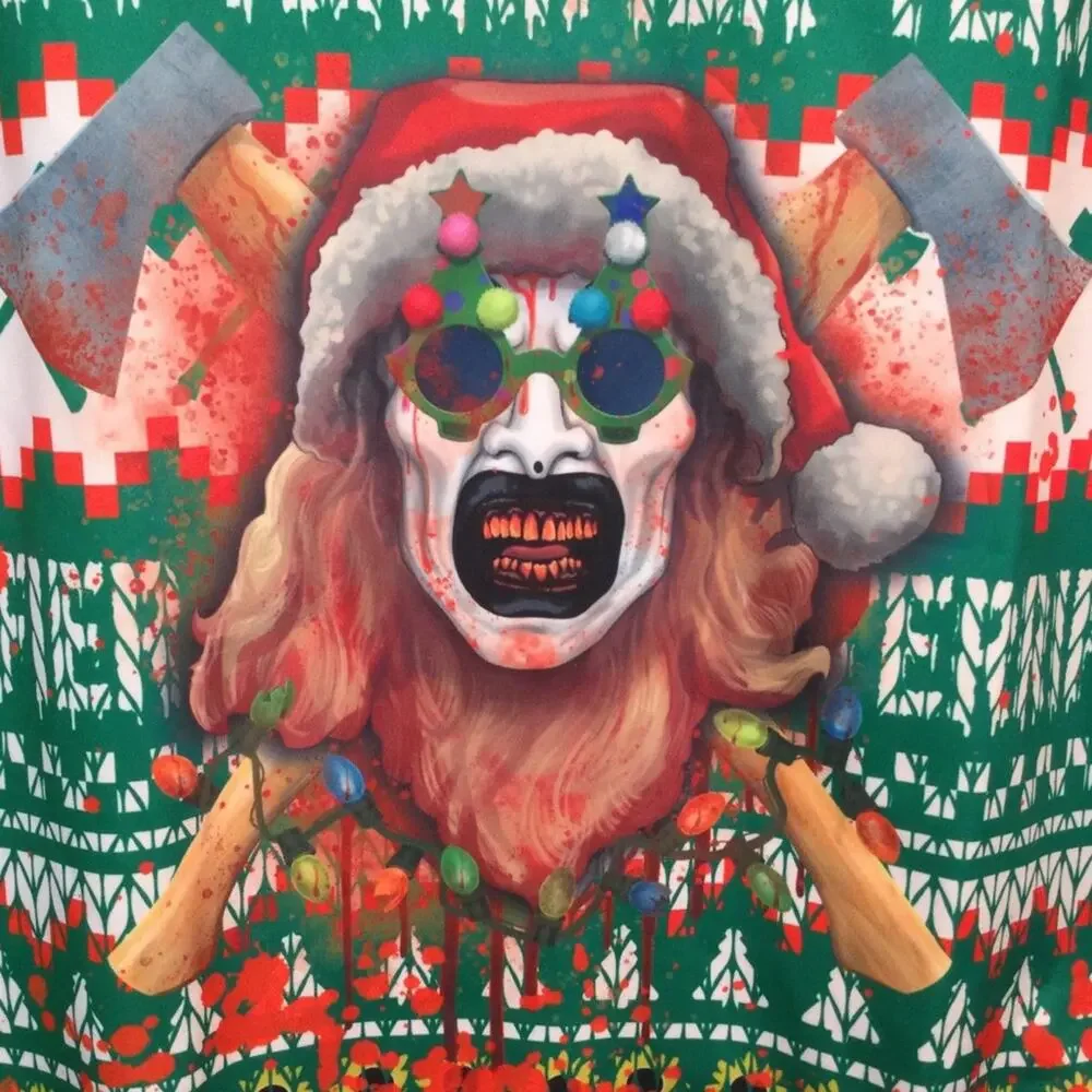 Halloween Horror Nights 2025 Terrifier Christmas/Halloween top L